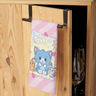 Anime Tom och Jerry Strawberry Roligt Kökshandduk