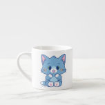Anime Tom och Jerry - Tom Espressomugg<br><div class="desc">Den här vibrerande grafiken fångar "Tom", den älskade blå katten från den japanska versionen av "Tom och Jerry", i ett ögonblick av ren glädje. Toms päls är en strålande blå skugga som kompletteras med subtila ljusblå högdagrar som betonar hans muntra uttryck. Hans lysande grönt ögon, rimmade med en antydan om...</div>
