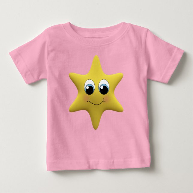 Anime Toon Star Baby T-Shirt (Framsida)