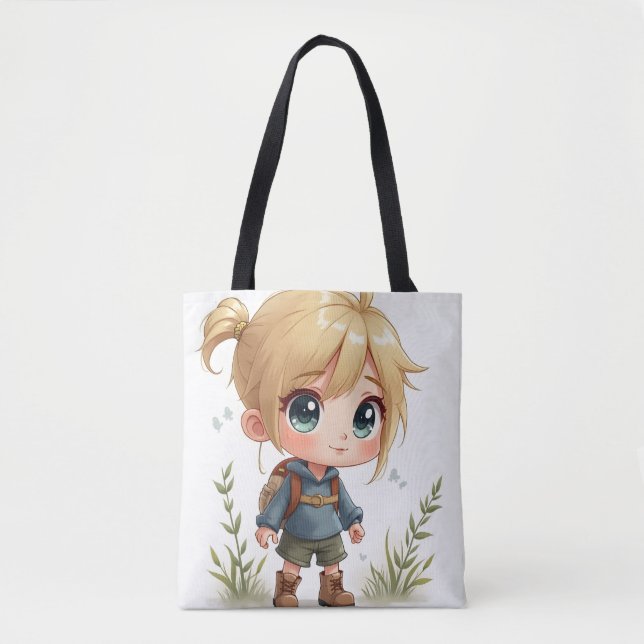 ANIME TOTE BAG TYGKASSE (Framsida)