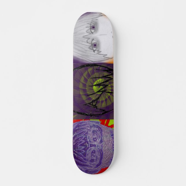 Anime Trilogi Old School Skateboard Bräda 18 Cm (Framsida)