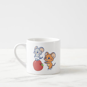 Anime Tuffy och Jerry Apple Rolling Espressomugg