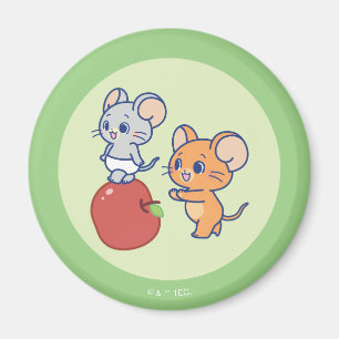 Anime Tuffy och Jerry Apple Rolling Magnet