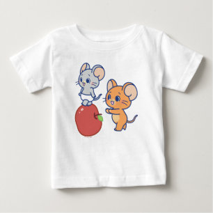 Anime Tuffy och Jerry Apple Rolling T Shirt
