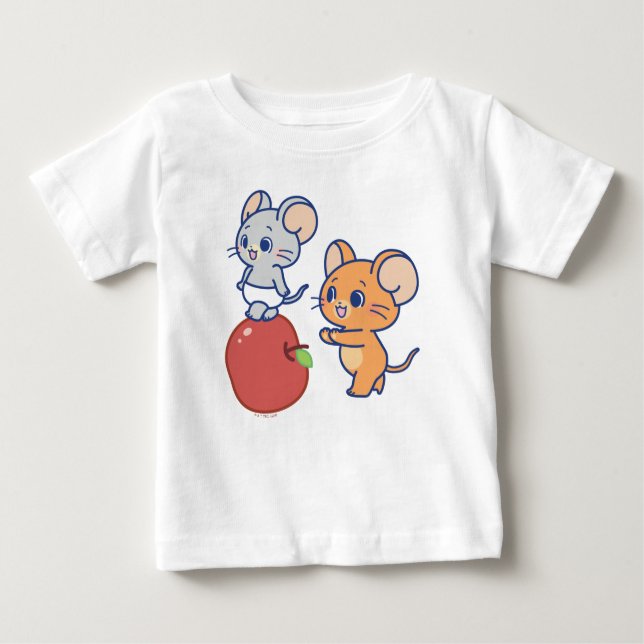 Anime Tuffy och Jerry Apple Rolling T Shirt (Framsida)
