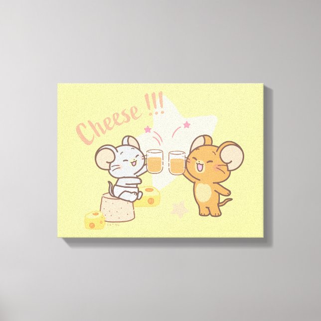 Anime Tuffy och Jerry Cheers to Cheese Canvastryck (Framsida)