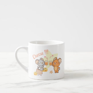 Anime Tuffy och Jerry Cheers to Cheese Espressomugg