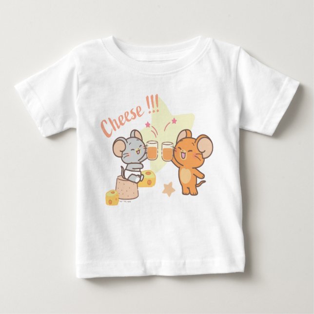Anime Tuffy och Jerry Cheers to Cheese T Shirt (Framsida)