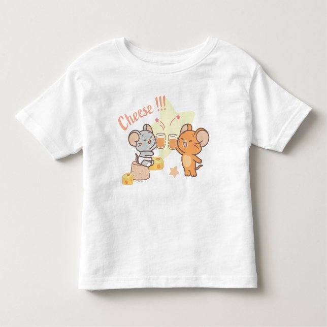 Anime Tuffy och Jerry Cheers to Cheese T Shirt (Framsida)