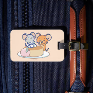 Anime Tuffy och Jerry Cheesecake Bagagebricka