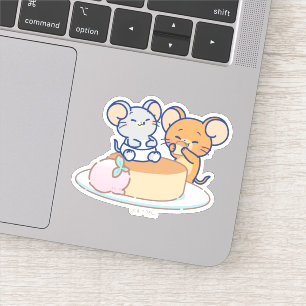 Anime Tuffy och Jerry Cheesecake Klistermärken