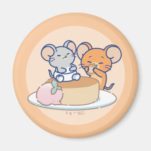 Anime Tuffy och Jerry Cheesecake Magnet