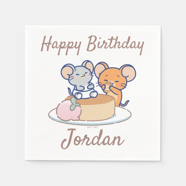 Anime Tuffy och Jerry Cheesecake Pappersservett (Framsidan)