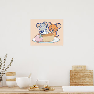 Anime Tuffy och Jerry Cheesecake Poster