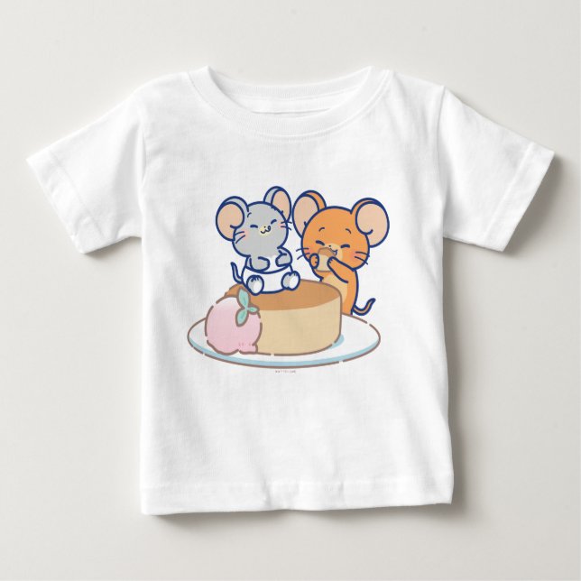 Anime Tuffy och Jerry Cheesecake T Shirt (Framsida)