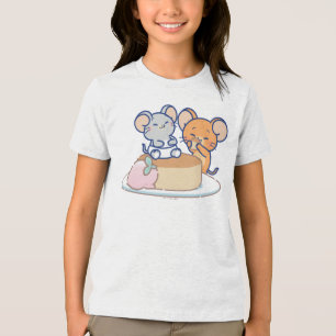 Anime Tuffy och Jerry Cheesecake T Shirt