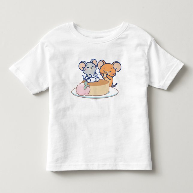 Anime Tuffy och Jerry Cheesecake T Shirt (Framsida)