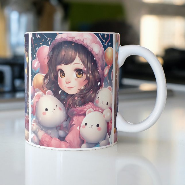 Anime Två-Tonad Mugg (anime coffee mug, anime mug cover, anime mugs for sale, anime funny mug, coffee mug anime logo)