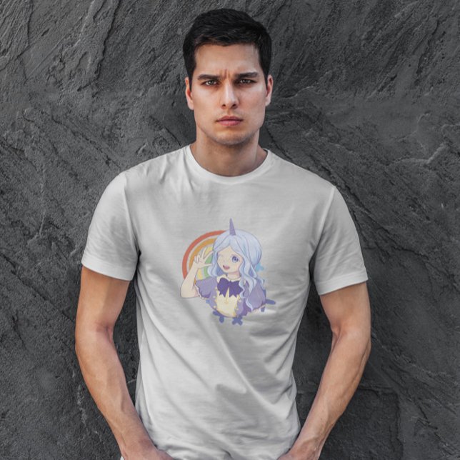 Anime Unicorn Girl T Shirt (Skapare uppladdad)