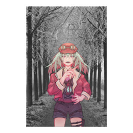 Anime, V Tuber, VTuber Road Fototryck