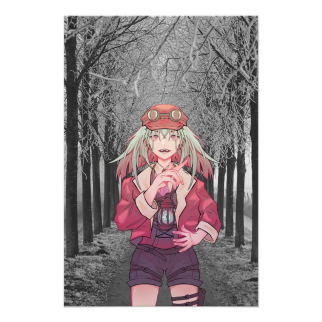 Anime, V Tuber, VTuber Road Fototryck (Framsidan)