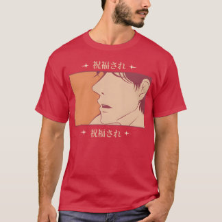 Anime vän med pojk läppar t shirt