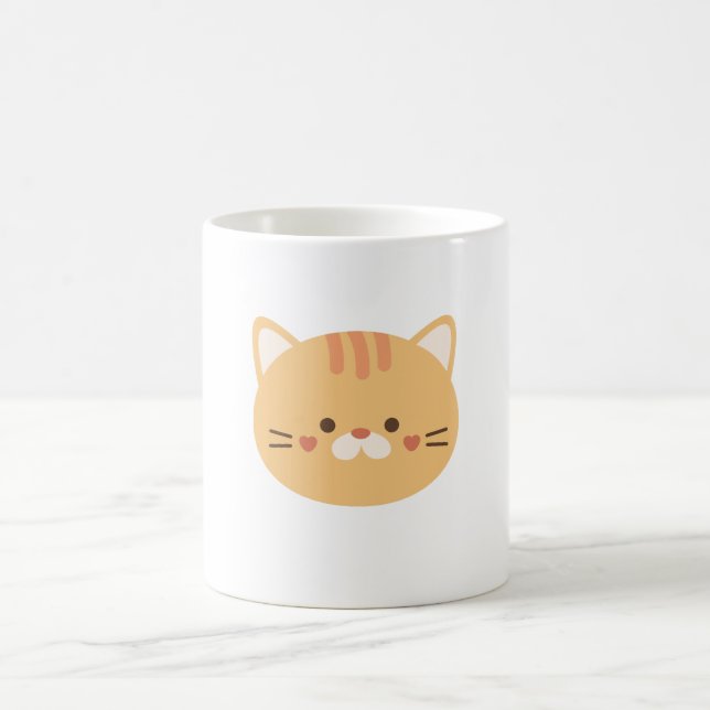 Anime Vibes Mugg - Cute & Coola Sticker-Stil (Center)