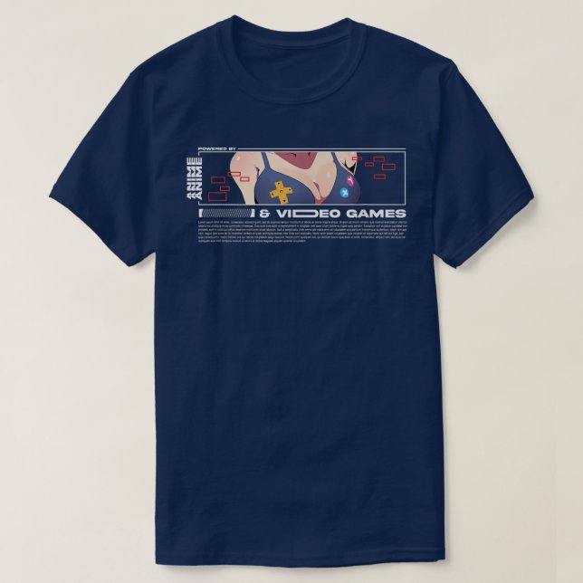 Anime & Video Games Anime Streetware T Shirt (Design framsida)