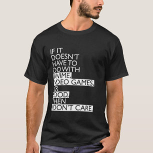 Anime Video Games eller Food Funy T Shirt