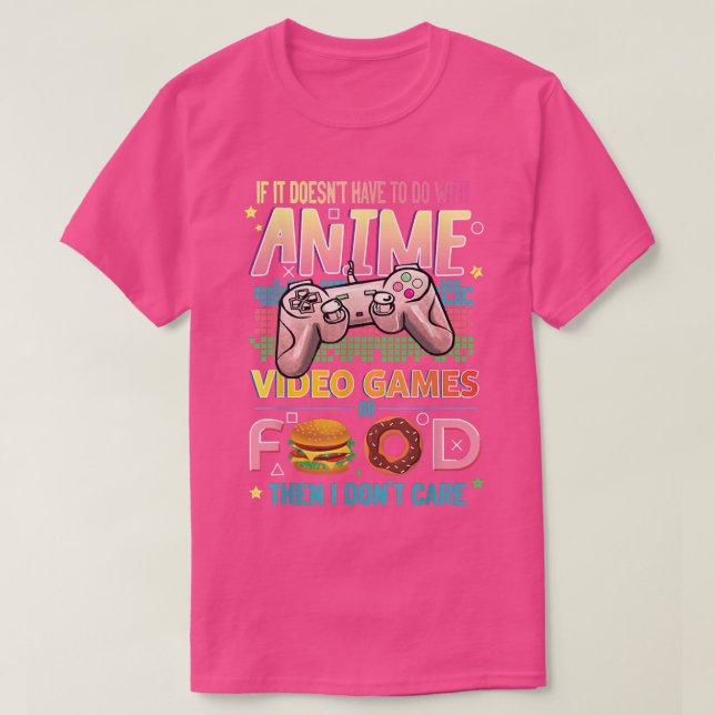 Anime Video Games Food  Anime Lovers Idea Girls Bo T Shirt (Design framsida)