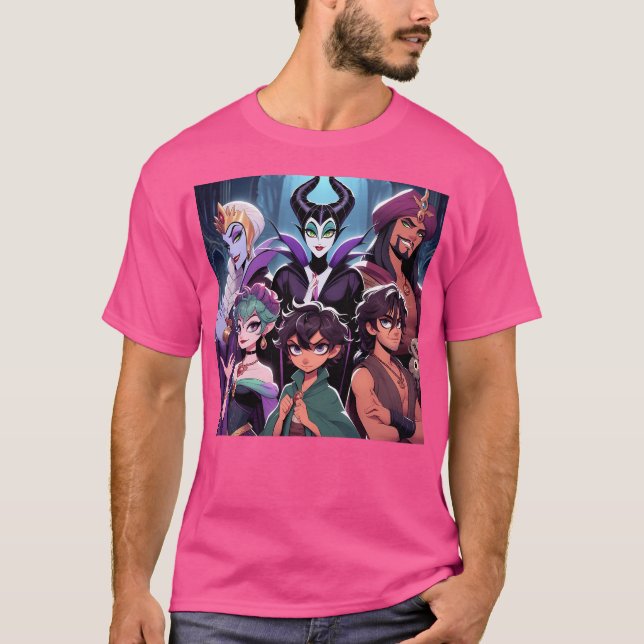Anime Villains T Shirt (Framsida)