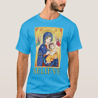 Anime Virgin Mary med Baby Jesus T Shirt
