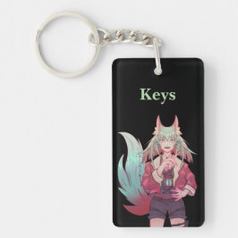 Anime, VTuber, keys Nyckelring