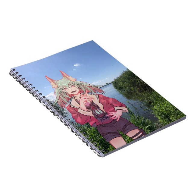 anime, VTuber, V Tuber, lake Anteckningsbok (Högra Sidan)