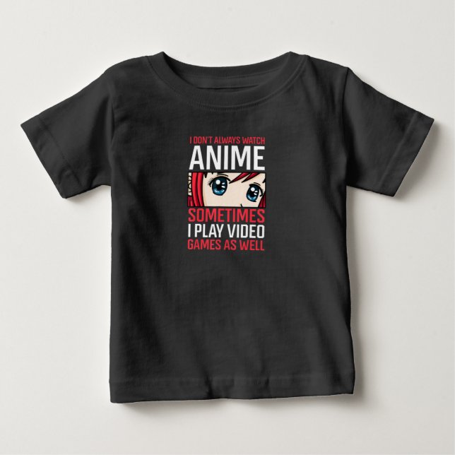 Anime Waifu Girl Öga Video Games Gaming Quo T Shirt (Framsida)