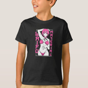 Anime Waifu-material japanska Anime Älskare T Shirt