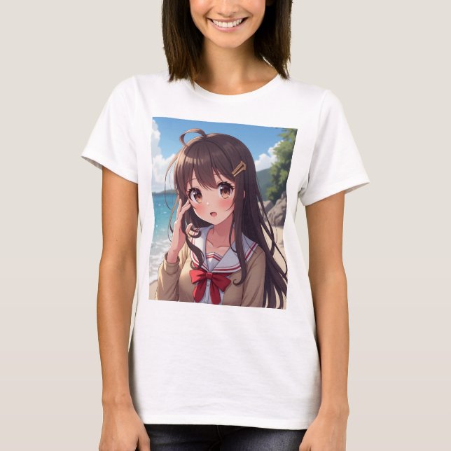 Anime waifu t shirt (Framsida)