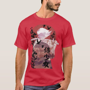 Anime Warrior Samurai Girl  T Shirt