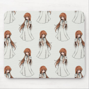 Anime Weeb Girl Manga Mönster Design Musmatta