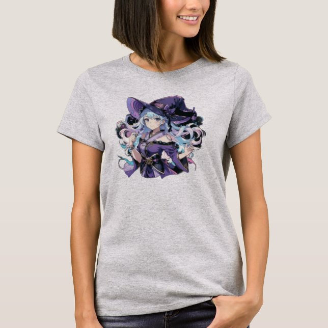 Anime/Witch/halloween T Shirt (Framsida)