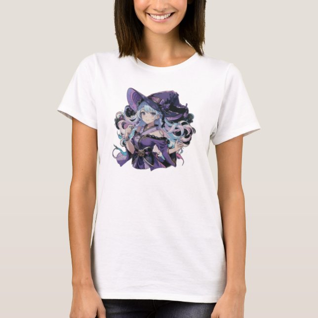 Anime/Witch/halloween T Shirt (Framsida)
