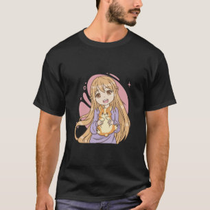 Anime Woman med Corgi T Shirt