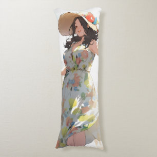 Anime Woman Plus Storlek Kroppskudde