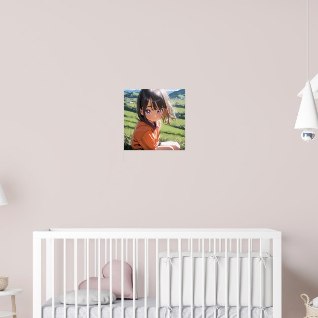 Anime Youngster i Nature Poster (Barnkammare 2)