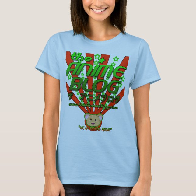 Animeblogggrönten skinka-chan tee (Framsida)