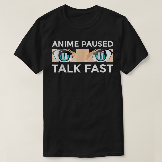 Animee Art Girls Animee Paused Talk Fasts Animee L T Shirt (Design framsida)