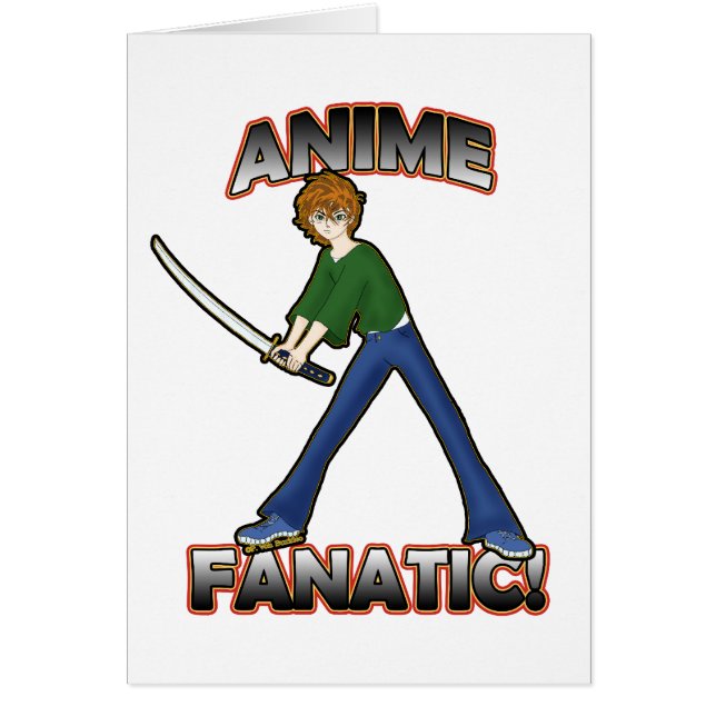 Animefanatikerkort Hälsningskort (Framsidan)