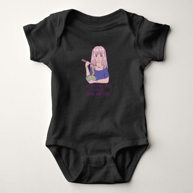 Animeflicka | för Anime- och matluffare T Shirt (Framsida)