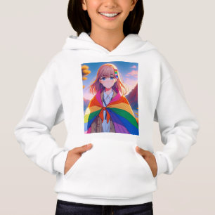 Animeflicka med LGBTQIA+-cape T Shirt