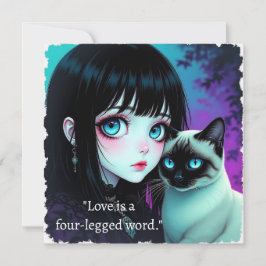 Animeflicka och Siamkattscitat